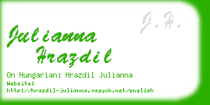 julianna hrazdil business card